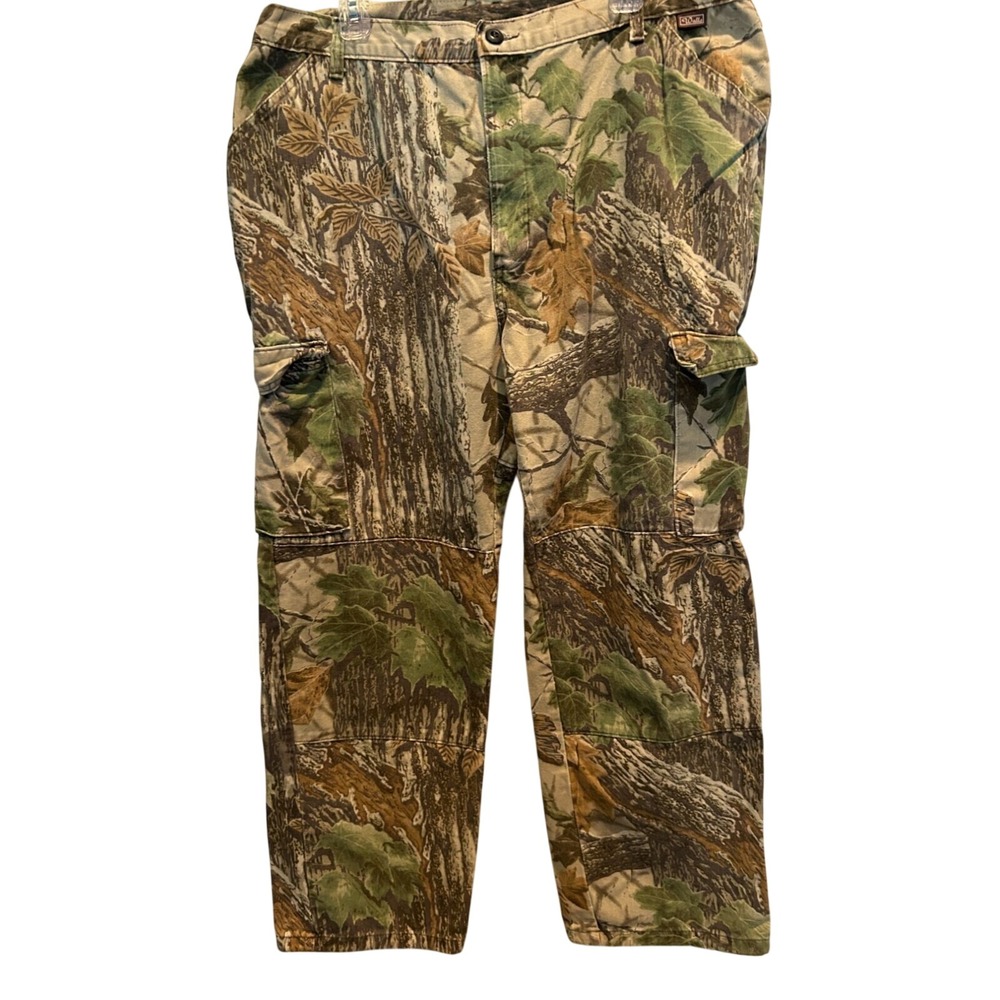 Walls Camo Cargo Pants Men's Brown Green Realtree Style Hunting Utility Trousers